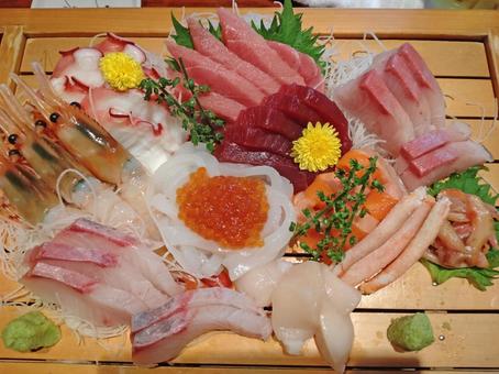 豪華な刺身盛り合わせ 刺身,食事,料理の写真素材