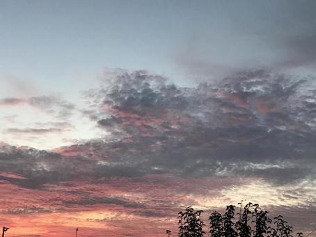 夕方の空 夕方の空の写真