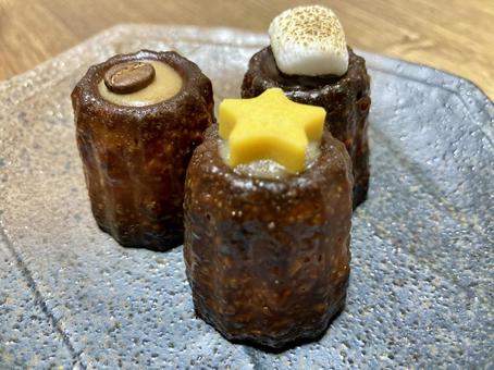 Photo, kanure, marshmallow, chocolate, 