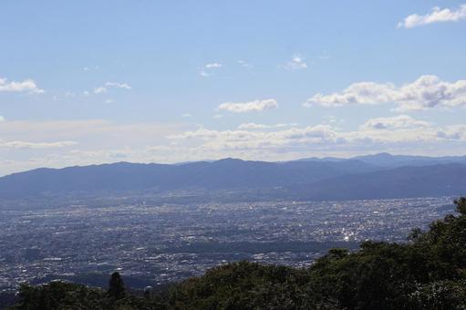 比叡山の上からの京都市内の街並みの風景 比叡山の上からの京都市内の街並みの風景 比叡山,上,京都市内の写真素材