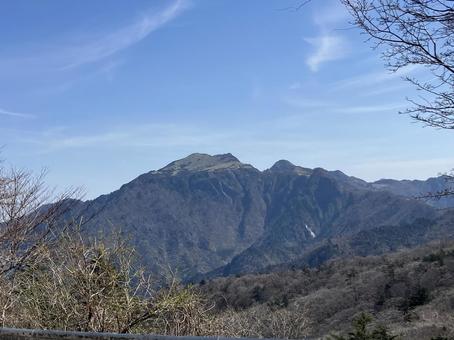石鎚山登山中に見えた景色 石鎚山登山中に見えた景色の写真