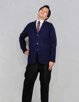 ネクタイ姿の男性モデル ネクタイ姿の男性モデル 男性,モデル,ネクタイの写真素材
