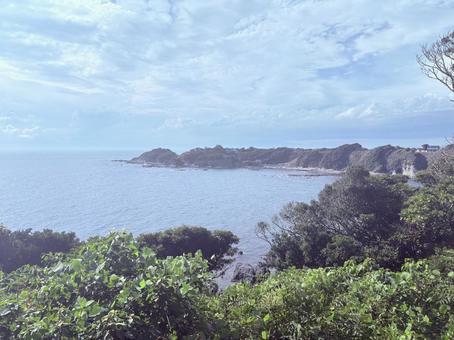 青空と海　広大な自然 空,晴れ,青空の写真素材