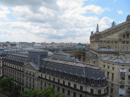 フランス、パリ中心部、オペラ座周辺の景色 フランス、パリ中心部、オペラ座周辺の景色 パリ中心部,展望,風景の写真素材