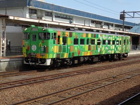キハ40 キハ40 ディーゼル,キハ40,滝川の写真素材