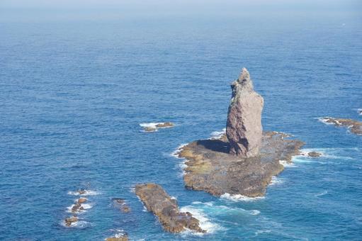 Photo, divinity rock, kamiaki cape, rock, 