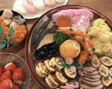 お正月料理 おせち,料理,正月の写真素材