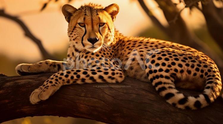 チーター チーター,速さ,アフリカの写真素材
