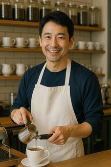 カフェ店員 カフェ店員の写真
