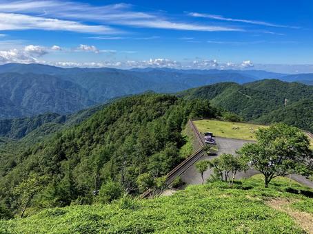 半月山駐車場 栃木県日光市 半月山駐車場 栃木県日光市 半月山駐車場,駐車場,半月山の写真素材