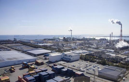四日市 工業地帯 風景 四日市 工業地帯 風景の写真