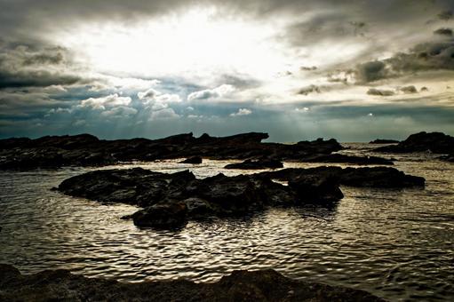 海岸 海岸,海,岩の写真素材
