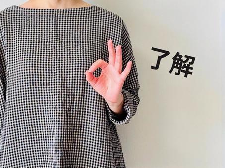 了解！手でOKマークをしてる女性 了解,女性,okの写真素材
