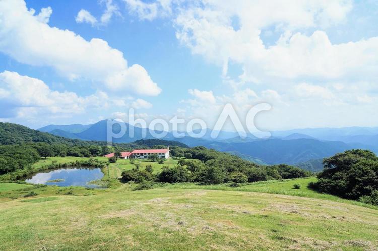 広島県庄原市にあった旧休暇村吾妻山ロッジ 広島,庄原,吾妻山の写真素材