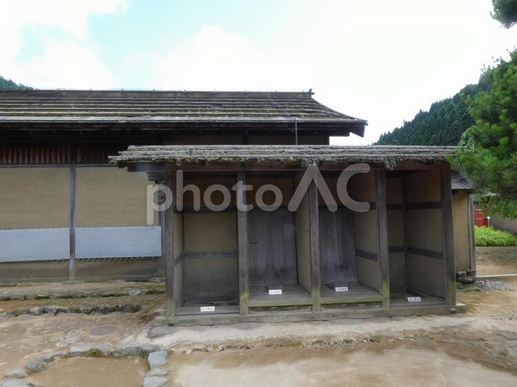 一乗谷復原町並厠 一乗谷,一乗谷朝倉氏遺跡,朝倉氏遺跡の写真素材