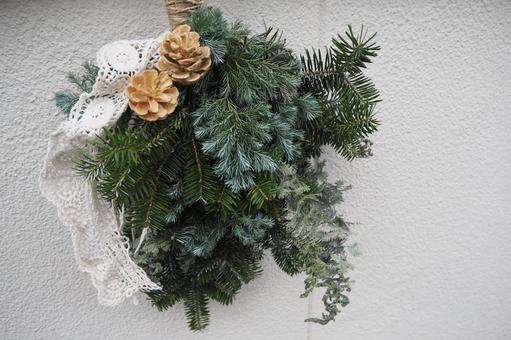 手作りスワッグの写真