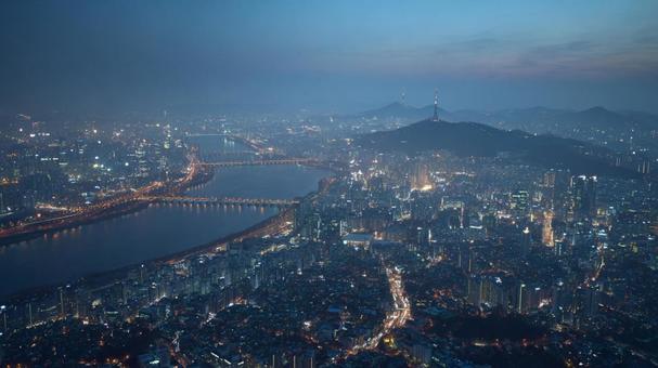 煌めく夜景 煌めく夜景の写真