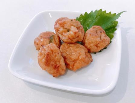 ひとくち揚げ ひとくち揚げ 薩摩揚げ,さつま揚げ,さつまあげの写真素材