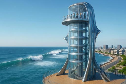 防災ランドマーク津波避難タワーの写真