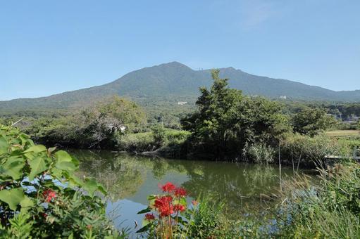 燧ヶ池から望む筑波山 燧ヶ池から望む筑波山 筑波山,燧ヶ池,つくば市の写真素材