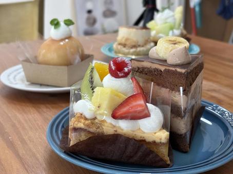 フルーツケーキ アップ ケーキ,おしゃれ,フルーツの写真素材