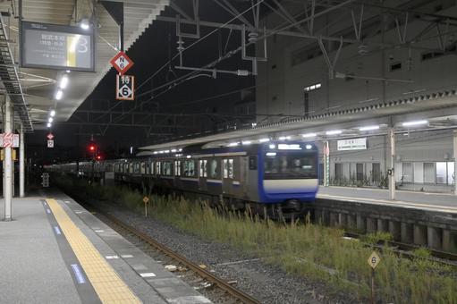 佐倉駅.夜の写真