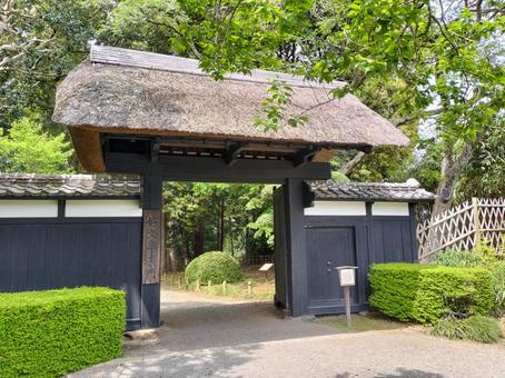 偕楽園 好文亭表門 外の左側から 偕楽園 好文亭表門 外の左側から 偕楽園,好文亭表門,茨城県の写真素材