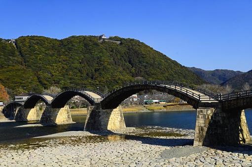 錦帯橋 錦帯橋,橋,アーチ橋の写真素材