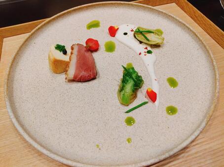 フレンチコースの前菜 フレンチ,グルメ,食べ物の写真素材