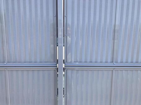 ペイントフェンステクスチャー ペイント,フェンス,鉄製の写真素材