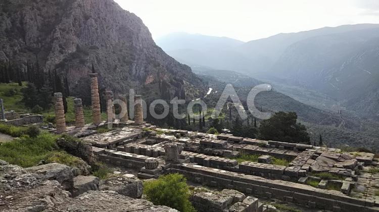 デルフィ遺跡（ギリシャ） デルフィ,古代遺跡,世界遺産の写真素材