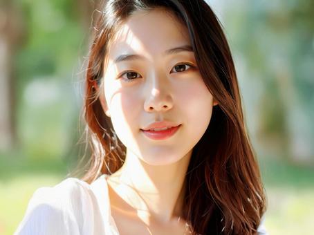 美肌の美しい日本人女性 AI生成画像 美肌の美しい日本人女性 AI生成画像 の写真