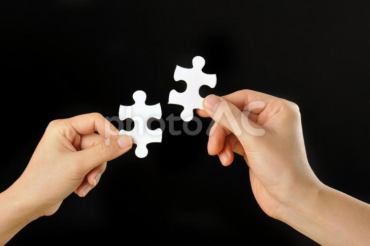 ジグソーパズルのピース コミュニケーション,ジグソーパズル,チームワークの写真素材