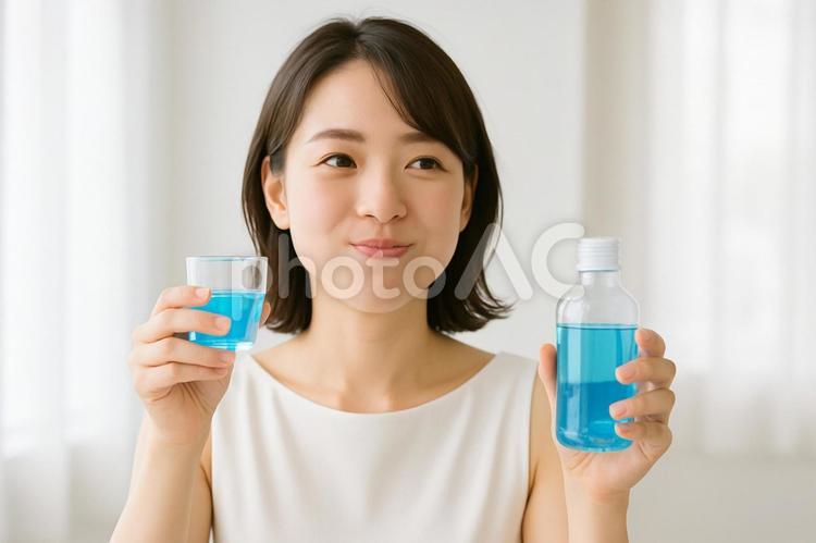 口臭・歯周病予防　マウスウォッシュ2 マウスウォッシュ,うがい薬,口臭の写真素材