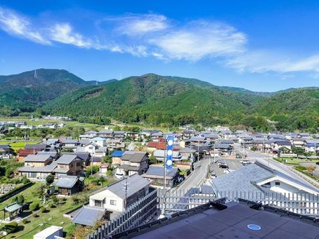 岐阜関ケ原古戦場記念館から北側の眺望 岐阜関ケ原古戦場記念館,関ヶ原,笹尾山の写真素材