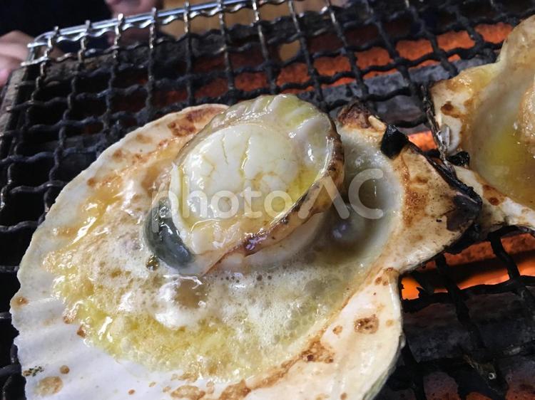 海鮮帆立バター焼き 帆立,バター焼き,千葉の写真素材