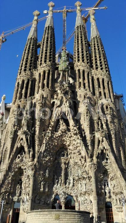 サグラダファミリア カタルーニャ,カタロニア,ガウディの写真素材