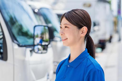 Photo, female, transport, delivery, 