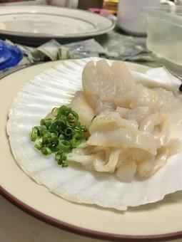ホタテの刺身 ホタテ,刺身,貝柱の写真素材
