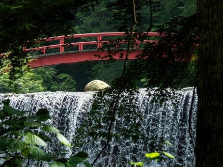 Photo, maple bridge, stone, bridge, 