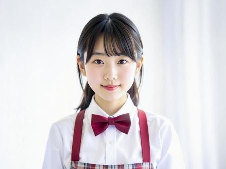 エプロン姿の女子高校生 AI生成画像 エプロン姿の女子高校生 AI生成画像の写真