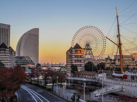 【神奈川県】横浜・みなとみらい みなとみらい,横浜,桜木町の写真素材