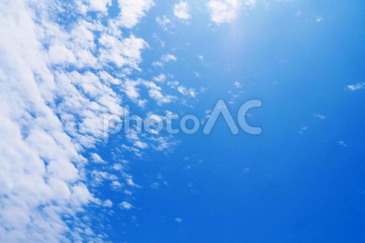 青空と雲模様 空,雲,青空の写真素材