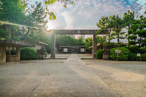 【福井】福井神社 【福井】福井神社 福井,fukui,近代建築の写真素材