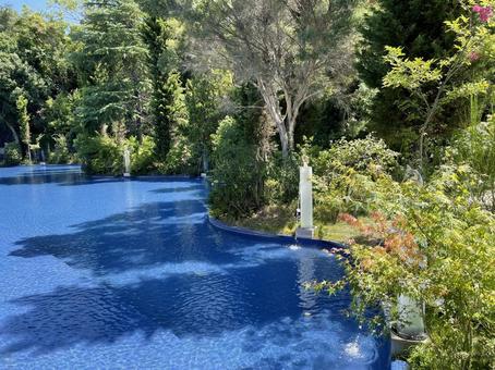 美術館　館前 自然,水辺,ガラス美術館の写真素材