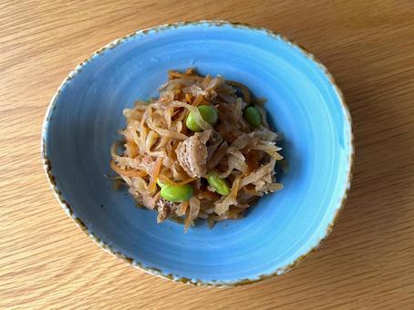 枝豆入り切り干し大根2 枝豆入り切り干し大根2 切り干し大根,おかず,枝豆の写真素材