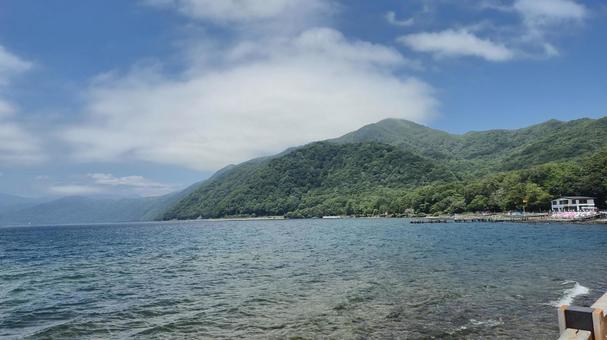 支笏湖 支笏湖 札幌,北海道,北日本の写真素材