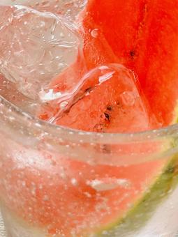 Chilled watermelon foam soda, JPG