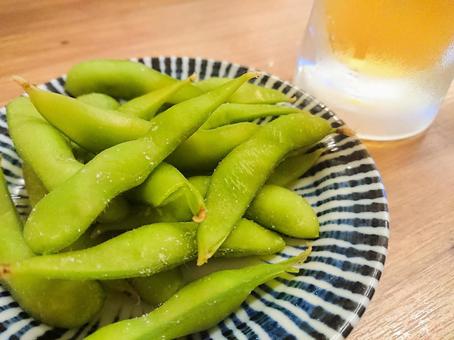 枝豆 枝豆 枝豆,おつまみ,居酒屋の写真素材