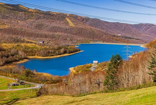 新潟県 苗場の秋景色 新潟県 苗場の秋景色 紅葉,秋,苗場ドラゴンドラの写真素材